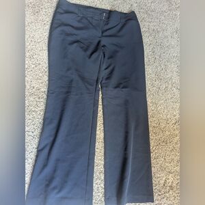 Navy Wide-Leg Trousers